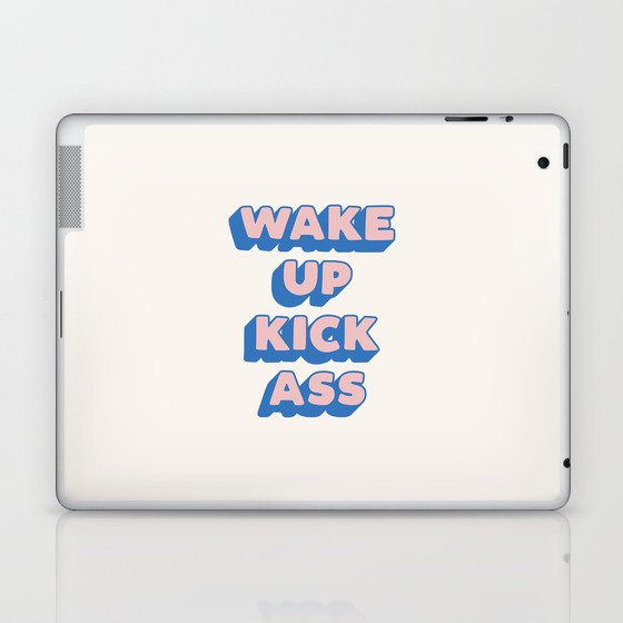 Wake Up Kick Ass Laptop & iPad Skin