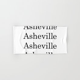 City Art- Asheville North Carolina Hand & Bath Towel