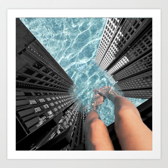 Public Pool Art Print