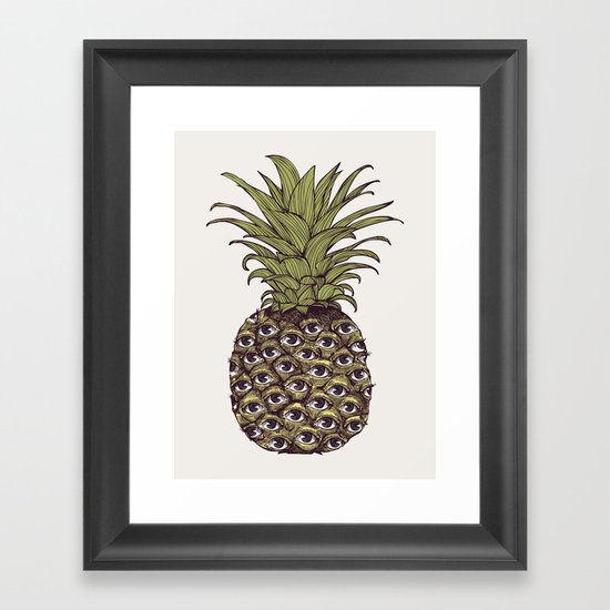 Eyes Framed Art Print