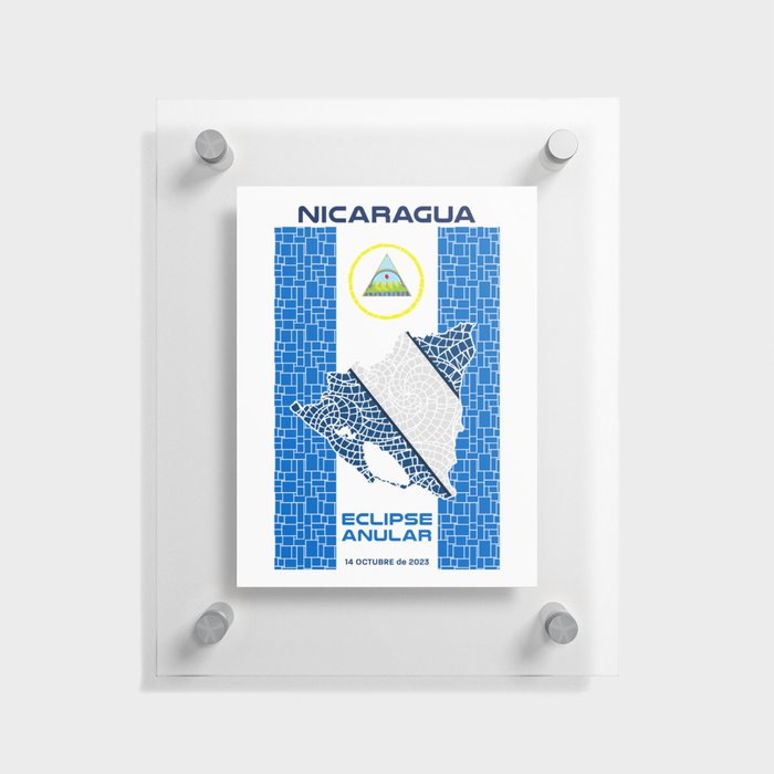Nicaragua Annular Eclipse 2023 Floating Acrylic Print