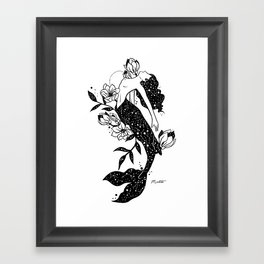 Cosmic Mermaid Framed Art Print
