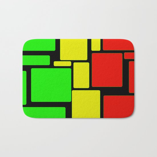 Ghanaian colors Bath Mat