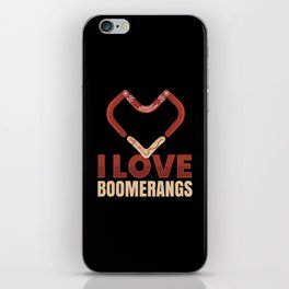 I Love Boomerangs Boomerang Thrower iPhone Skin