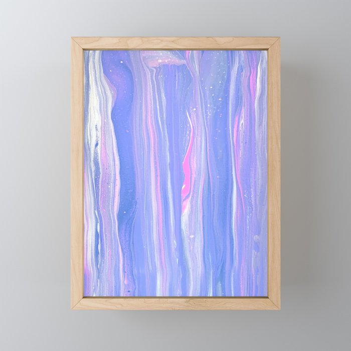 Pink Flame Lavender Framed Mini Art Print
