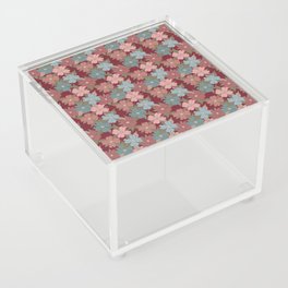 deep red and pink floral dogwood symbolize rebirth and hope Acrylic Box