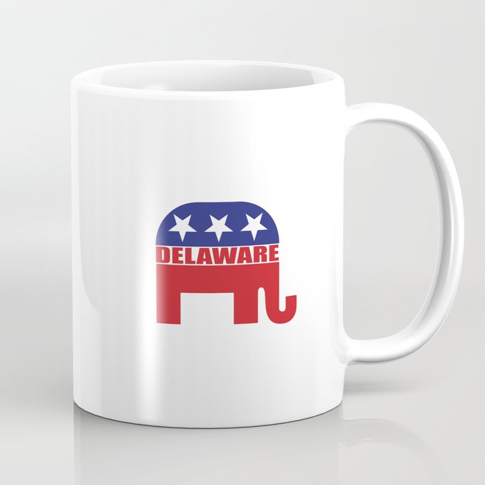 Delaware Republican Elephant Coffee Mug