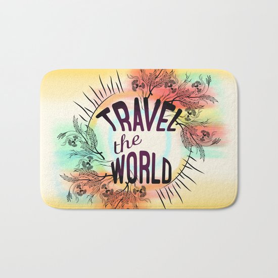 Travel the World Bath Mat