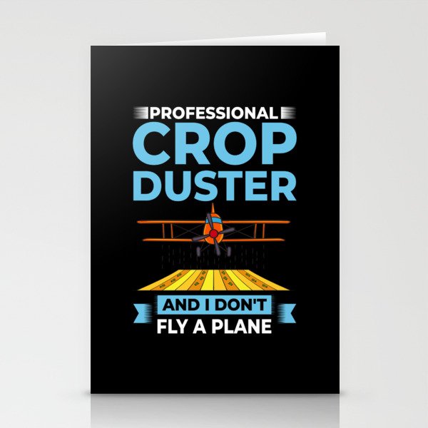 Crop Dusting Plane Rc Drone Airplane Pilot Stationery Cards