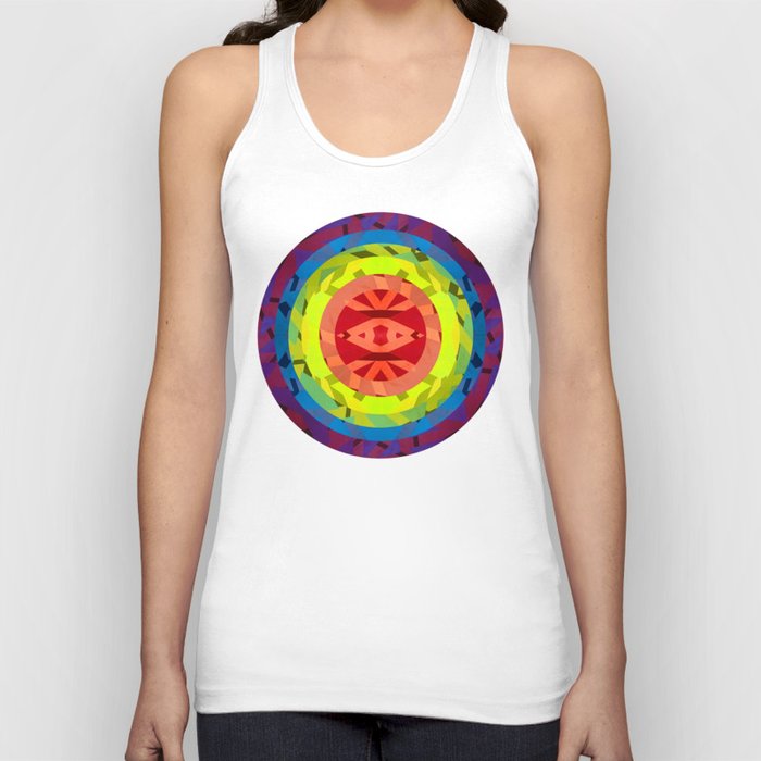 Eye Of the Shards Of Time Rainbow Tank Top