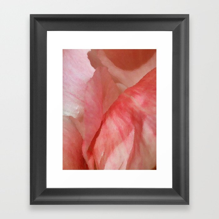 Waves of Pink - Peonies Framed Art Print