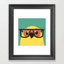 Nerd Bird Framed Art Print