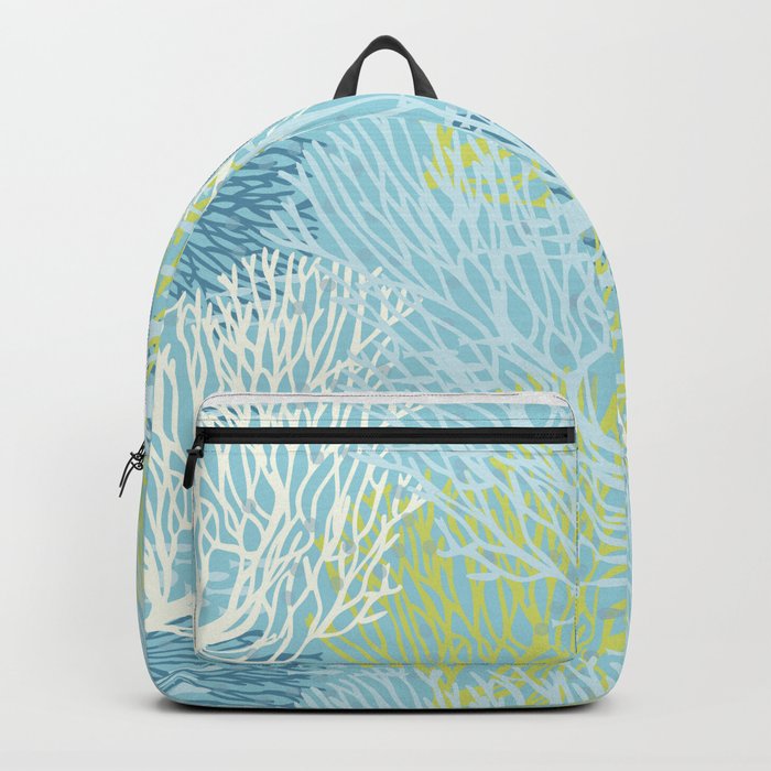 Coastal Style Coral with Fish Backpack