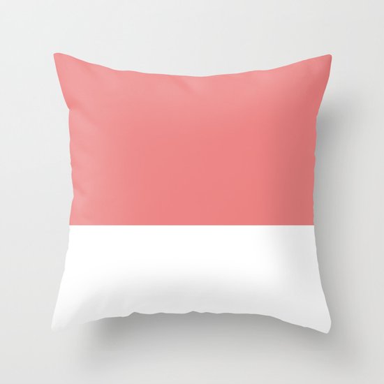 Salmon top Throw Pillow