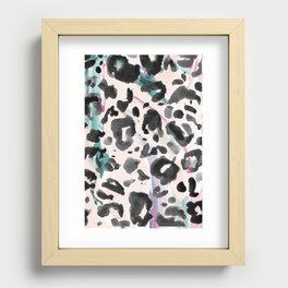 Abstract Leopard 5 Recessed Framed Print