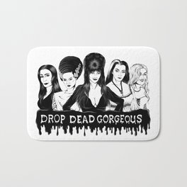 Ladies of Fright Bath Mat | Creepy, Fright, Mistress, Drop, Beautiful, Halloween, Lily, Gorgeous, Morticia, Spooky 