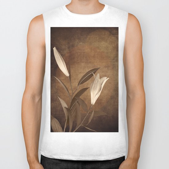 Vintage Flowers Biker Tank