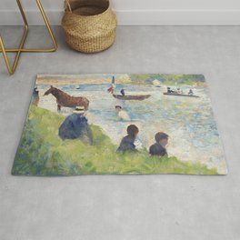 Horse and Boats Area & Throw Rug