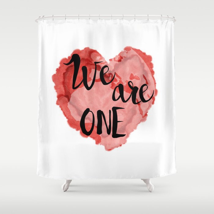 We Are One Global Community Shower Curtain By Bellemoondesignco We Are One Global Community Shower Curtain