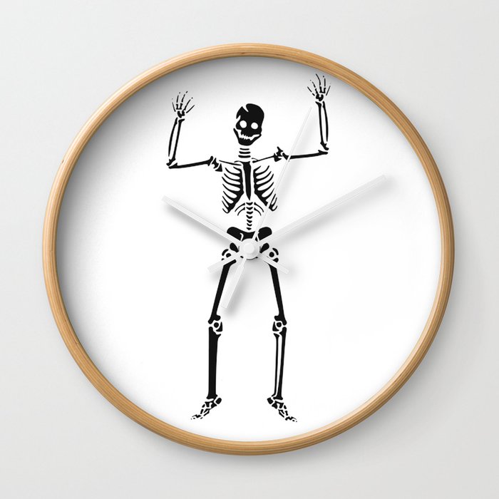 Dancing Skeleton. Wall Clock
