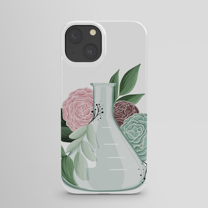 Floral Erlenmeyer Flask iPhone Case
