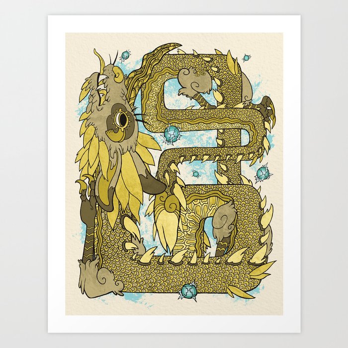Farosh, Dragon of Courage Art Print
