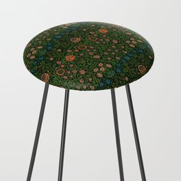 Violet And Columbine Pattern By William Morris  Counter Stool