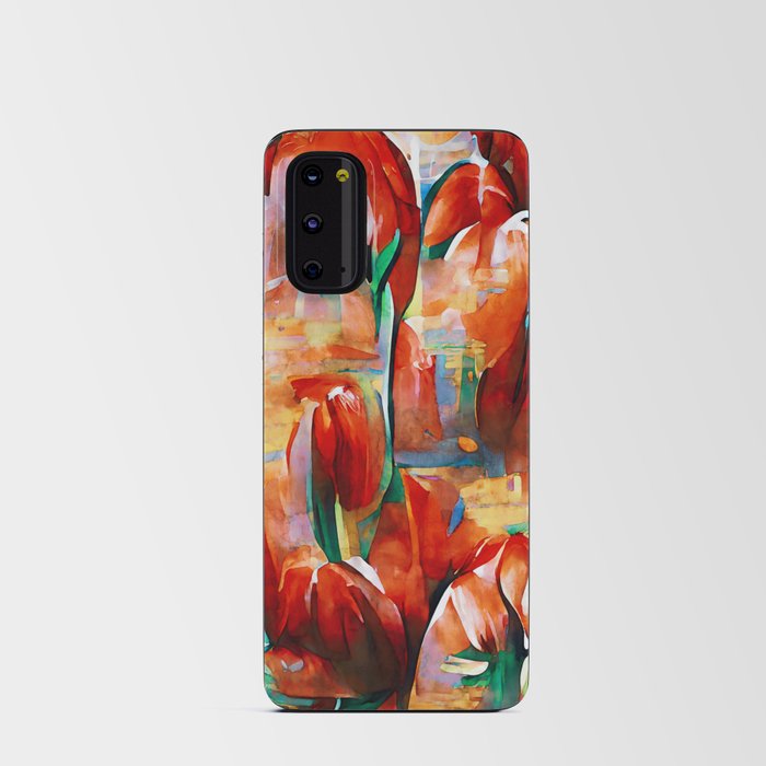 Tulip Flowers at Sunset Android Card Case