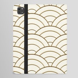Gold Art Deco Geometry iPad Folio Case