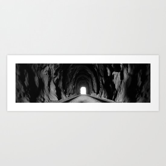 Train Tunnel Art Print
