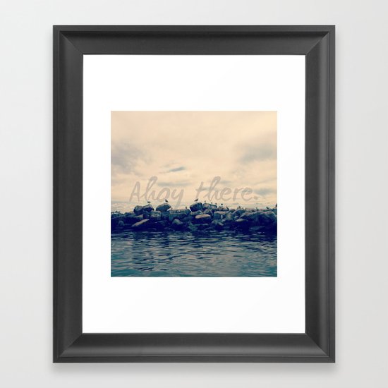 Ahoy There! Framed Art Print