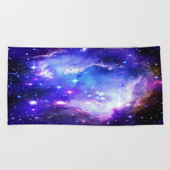 Galaxy Blue Beach Towel