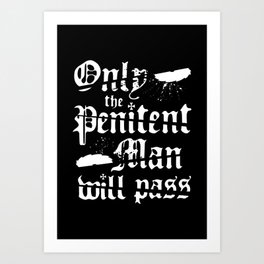 Penitent Man Art Print