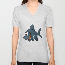 Shark  V Neck T Shirt