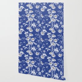 Blue Daisies Wallpaper