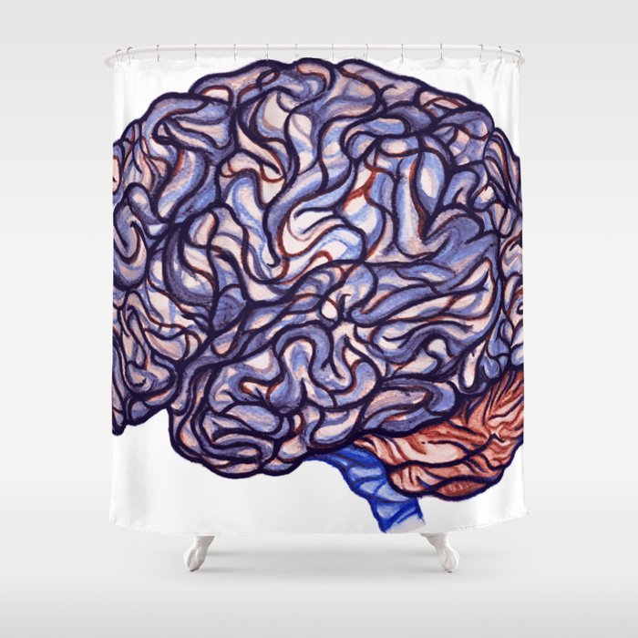 Brain Storming and tangled thoughts Shower Curtain