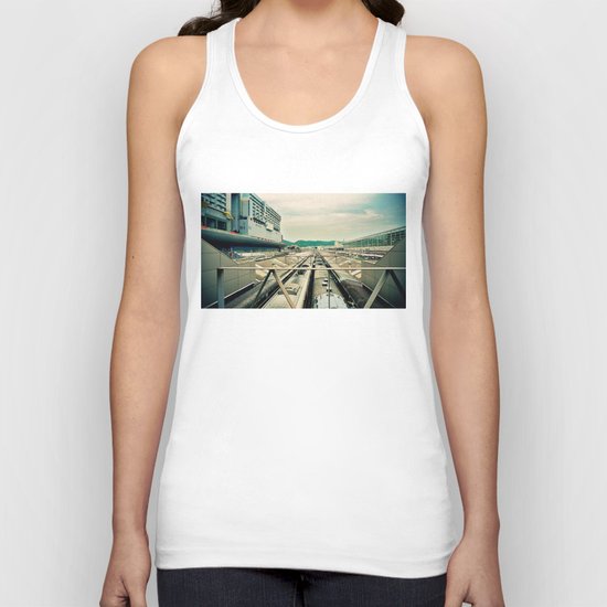 Train station Unisex Tank Top