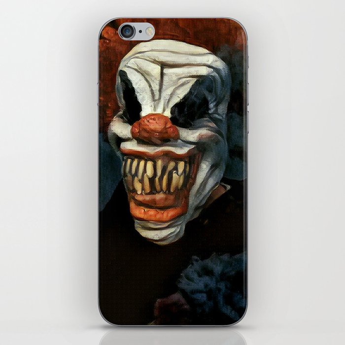 Scary Clown Blue Smoke iPhone Skin