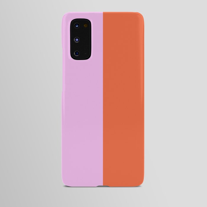 Pink/Red Colorblock Stripes Android Case