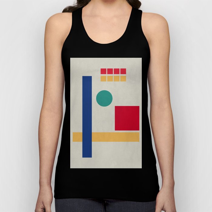 Geometric Abstract Not Balance At All Tank Top