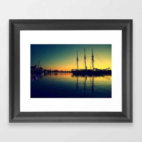 ~ Placid Dusk ~ Sail at Dawn ~ Framed Art Print