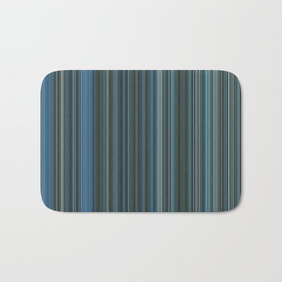 Blue lines 2 Bath Mat