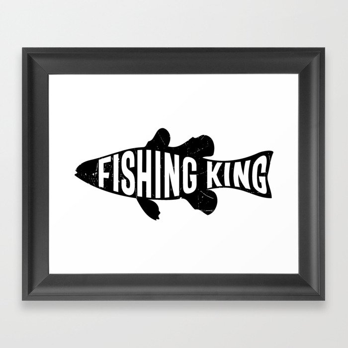 Fishing King Framed Art Print
