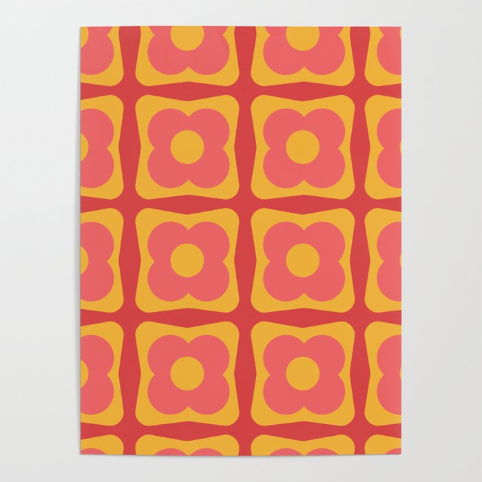 70s pattern Poster