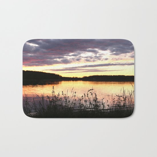 Sunset By The Lake Bath Mat