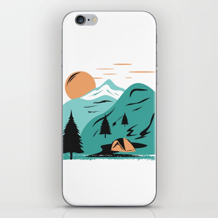 Outdoor Adventure, Mountains Since 1975 iPhone Skin