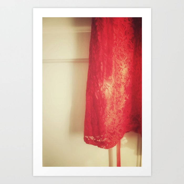 Red Lace #2 Art Print