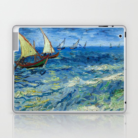 The Sea at Saintes-Maries, 1888 by Vincent van Gogh Laptop & iPad Skin