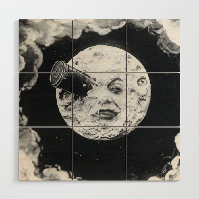 A Trip To The Moon Film Georges Méliès Wood Wall Art