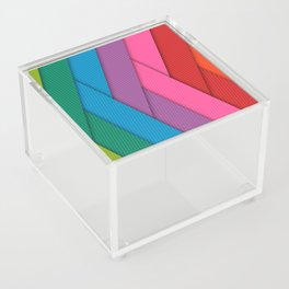 Bright Colored Paper Acrylic Box